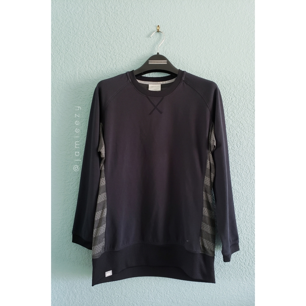 Nike Golf | Raglan Dolman Striped Mesh Back Top - Picture 1 of 7